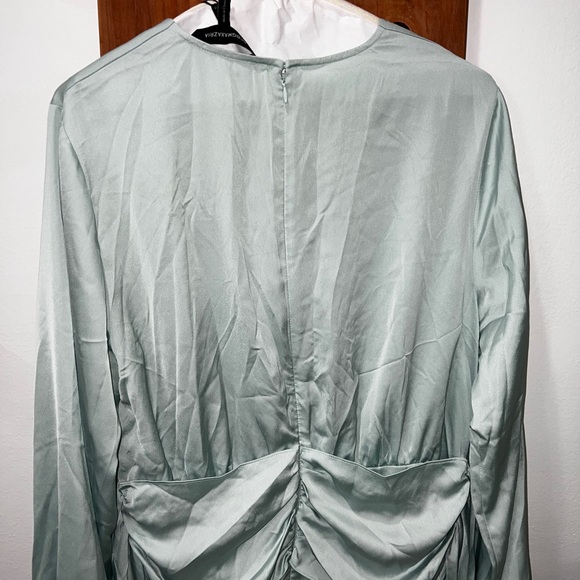 BCBG Fringe Tie Romper in Harbor - Picture 8 of 12